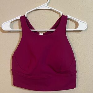 Lululemon Athletica Wunder Train Longline Sports Bra - Magenta Purple